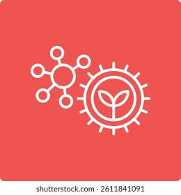 Biology vector icon. Can be used for printing, mobile and web applications.