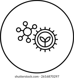 Biology vector icon. Can be used for printing, mobile and web applications.