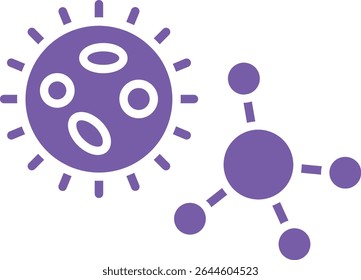 Ícone do vetor de biologia. Pode ser usado para impressão, aplicativos móveis e da Web.