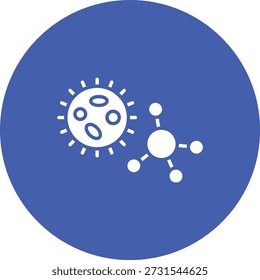 Ícone do vetor de biologia. Pode ser usado para impressão, aplicativos móveis e da Web.