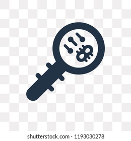 Biology vector icon isolated on transparent background, Biology transparency concept can be used web and mobile