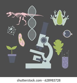 Biology. Vector Illustration.