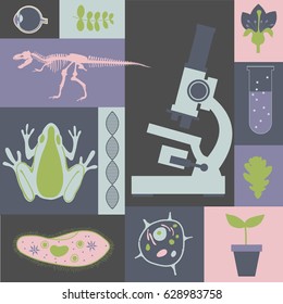 Biology. Vector Illustration.