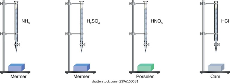 biología, visual, experimento, lluvia ácida, NH3, H2SO4, HNO3, HCL, Mármol, porcelana, vidrio