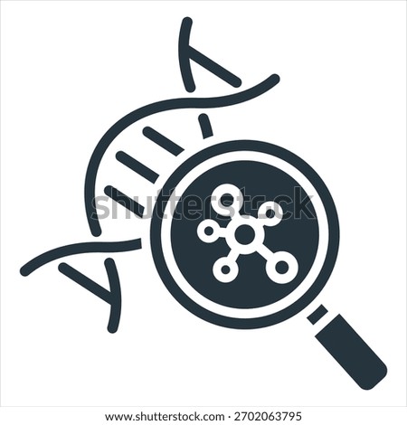 Biomarker Glyph Icon Vector Illustration