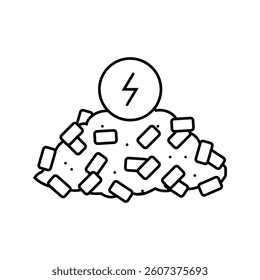 biomass energy environmental line icon vector. biomass energy environmental sign. isolated contour symbol black illustration
