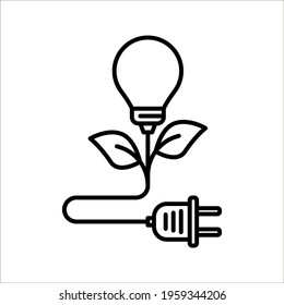 Biomass energy flat vector icon on white background. color editable