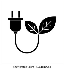 Biomass energy flat vector icon on white background. color editable