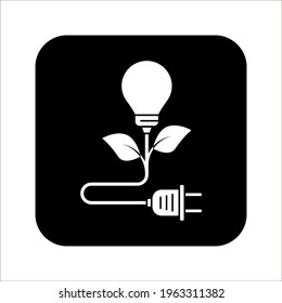 Biomass energy flat vector icon on white background. color editable