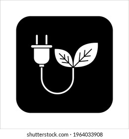 Biomass energy flat vector icon on white background. color editable