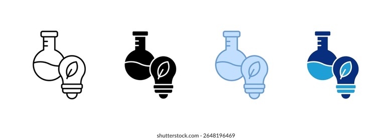 Biomass Energy Icon Set Multiple Style Collection (Conjunto de ícones de energia de biomassa)