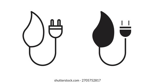 Biomass energy icon Vector isolated design element. EPS10