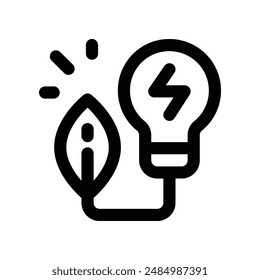 Biomasse-Energie-Symbol: Vektorgrafik-Linie-Symbol für Ihre Website, Ihr Handy, Ihre Präsentation und Ihr Logo-Design.