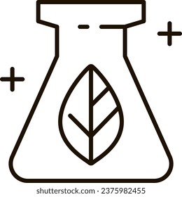 biomass energy line icon illustration