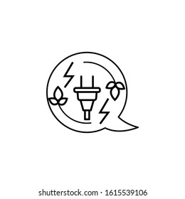 biomass, biomass fuel line icon. Elements of energy illustration icons. Signs, symbols can be used for web, logo, mobile app, UI, UX
