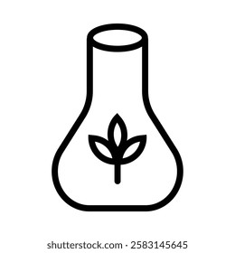 Biomass icon illustration in line style. Perfect for website mobile app presentation. Suitable for any user interface and user experience