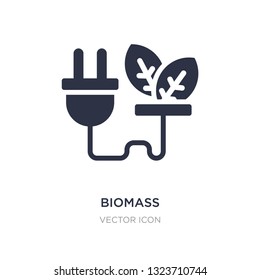 biomass icon on white background. Simple element illustration from Technology concept. biomass sign icon symbol design.