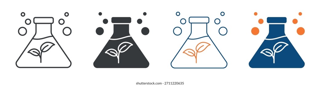 Conjunto de ícones de biomassa Coleção de estilos múltiplos