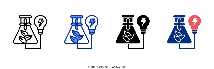 Biomass icon sheet multiple style collection