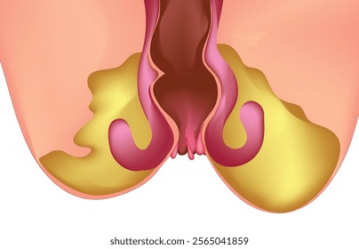 Biomedical anatomy of Hemorrhoids (Hemorrhoids structure)