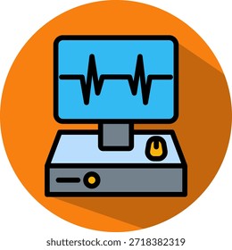 Ilustração de vetor isométrica de ícone de dispositivos biomédicos