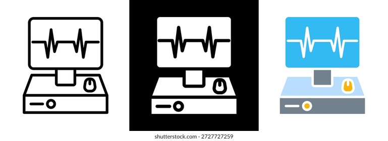 Biomedical Devices Icon triple Vector Illustration