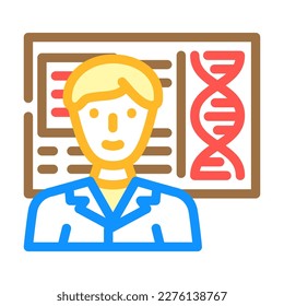 biomedical engineer worker color icon vector. biomedical engineer worker sign. isolated symbol illustration