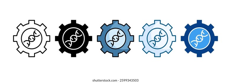 Biomedical Engineering Icon Set Multiple Style Collection
