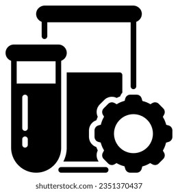 Icono de ingeniería biomédica para uiux, infografía, etc