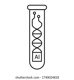 Biomedical Engineering Icon Vector Medical Illustration Technology Bio