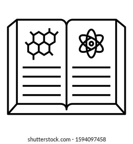 Biomedical Literature Book Vector Icon Design