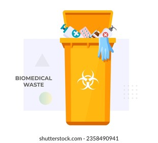 Biomedical Waste Management - Stock Illustration as EPS 10 File