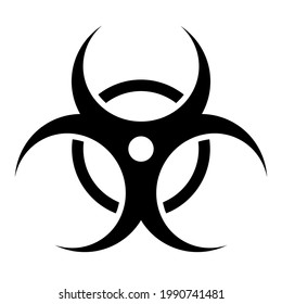 Biomedical Waste Sign. Clipart Image Isolated On White Background