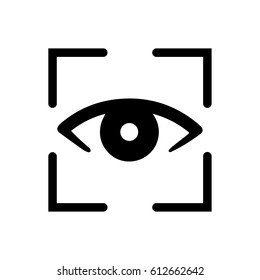 Biometric Eye Scan Icon