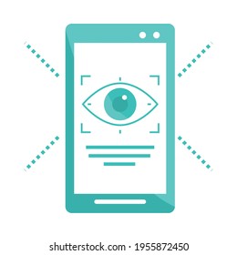 biometrisches Augentest-Smartphone