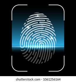 Biometric Fingerprint Scan, Identification System