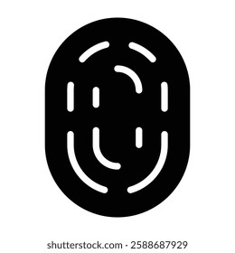 Biometric Glyph Icon Design For Personal And Commercial Use