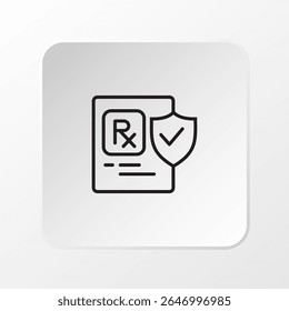 	
Biometric Health Access Icon, Clean Line Medical and Flat Vector Symbol