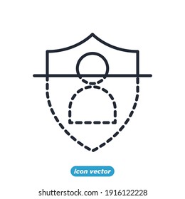 Biometric icon. Biometric symbol template for graphic and web design collection logo vector illustration