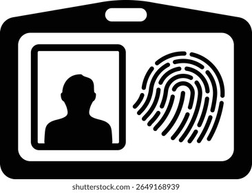 Tarjeta de identificación biométrica Tecnología de tarjeta de identificación biométrica Insignia de nombre AI 11294