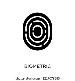 Biometric identification icon. Biometric identification symbol design from Programming collection. Simple element vector illustration on white background.
