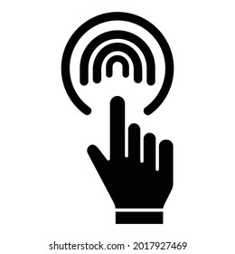 Biometric reader icon which can easily modify or edit
