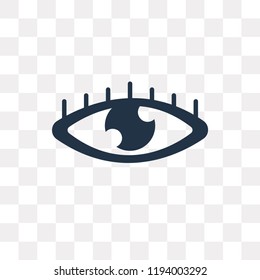 Biometric recognition vector icon isolated on transparent background, Biometric recognition transparency concept can be used web and mobile