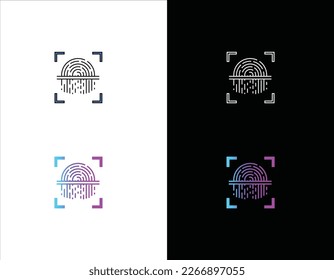 seguridad biométrica, autenticación de huellas dactilares, bloqueo, reconocimiento, escáner de huellas dactilares, verificación, icono de verificación de identidad