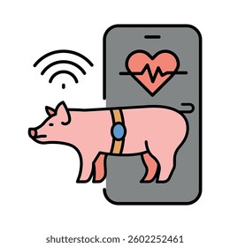 Biometric Sensors  color line icon for digital and print projects.  Minimal clean icons for apps and websites. Modern simple icons for UI UX and branding