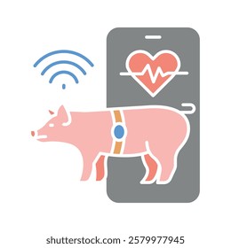Biometric Sensors flat icons set. Vector isolated element. 