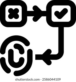 Biometric Spoofing, Identification Outline Icon