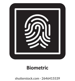 Biometric Vector Icon which can easily modify or edit
