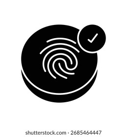 Icono de Vector de glifo negro