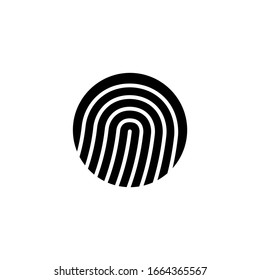 Biometrics vector iconin linear, outline icon isolated on white background